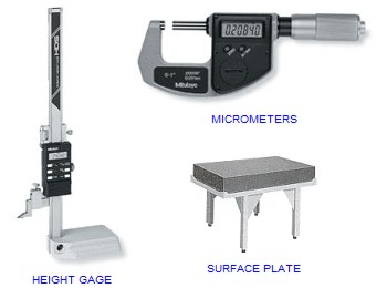 Calibrate Micrometers, Surface Plates, Height Gages